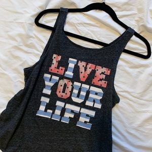 American Eagle Grey USA Flag Tank